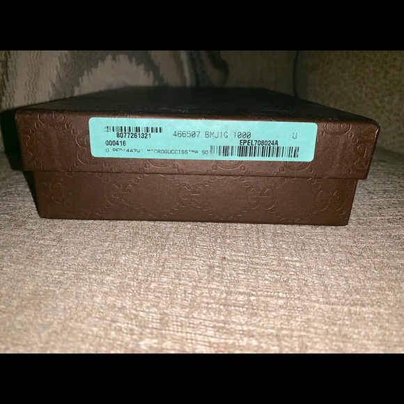 Black Gucci Guccissima Crossbody Wallet - Picture 8 of 8